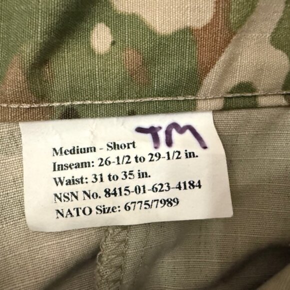 US Military Army Combat Trousers Uniform NSN 8415-01-623-4184 Medium-Short - Picture 4 of 6